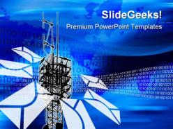 Tele communication global powerpoint templates and powerpoint backgrounds 0711