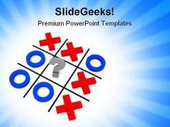 Tic tac game powerpoint templates and powerpoint backgrounds 0811