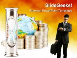 Time is money business powerpoint templates and powerpoint backgrounds 0311