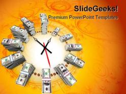 Time is money finance powerpoint templates and powerpoint backgrounds 0211