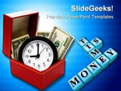 Time is money future powerpoint templates and powerpoint backgrounds 0311