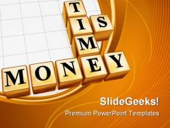 Time is money metaphor powerpoint templates and powerpoint backgrounds 0711