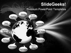 Translate earth languages business powerpoint templates and powerpoint backgrounds 0611