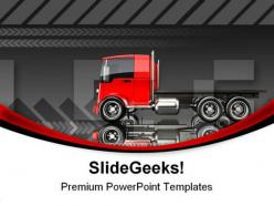 Trucking travel powerpoint templates and powerpoint backgrounds 0811