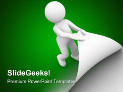 Turn page people powerpoint backgrounds and templates 1210