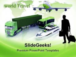 Types of transport travel powerpoint templates and powerpoint backgrounds 0711