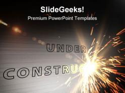 Under construction abstract powerpoint templates and powerpoint backgrounds 0811