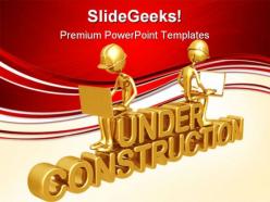 Under construction architecture powerpoint templates and powerpoint backgrounds 0611