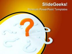 Unique question mark business powerpoint templates and powerpoint backgrounds 0411