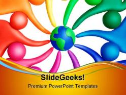 United people globe powerpoint templates and powerpoint backgrounds 0811