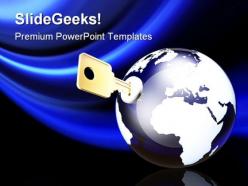 Unlocking the world security powerpoint templates and powerpoint backgrounds 0211