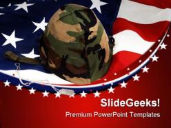Veterans day americana powerpoint templates and powerpoint backgrounds 0811