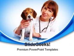 Veterinary checkup medical powerpoint backgrounds and templates 1210