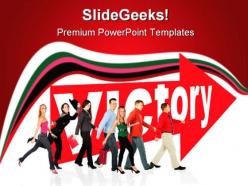 Victory business powerpoint templates and powerpoint backgrounds 0611