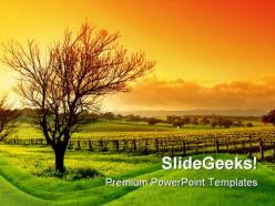 Vineyard nature powerpoint background and template 1210