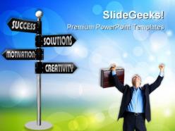 Way To Success01 Business PowerPoint Templates And PowerPoint Backgrounds 0811