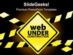 Web under construction internet powerpoint templates and powerpoint backgrounds 0511