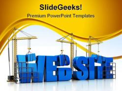 Website internet powerpoint templates and powerpoint backgrounds 0511