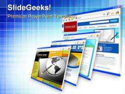 Website technology internet powerpoint templates and powerpoint backgrounds 0711