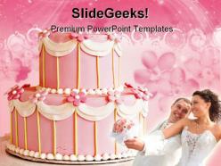 Wedding cake family powerpoint templates and powerpoint backgrounds 0211