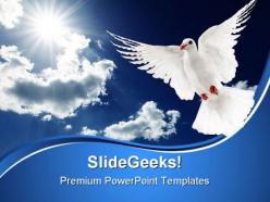 White dove religion powerpoint templates and powerpoint backgrounds 0611