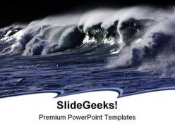 Wild wave beach powerpoint templates and powerpoint backgrounds 0511