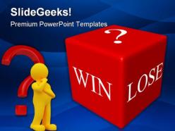 Win lose business powerpoint templates and powerpoint backgrounds 0311