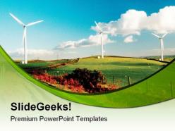 Wind farm nature powerpoint templates and powerpoint backgrounds 0211