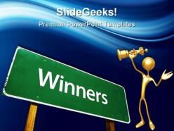 Winners success powerpoint templates and powerpoint backgrounds 0811
