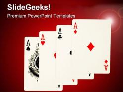 Winning cards game powerpoint templates and powerpoint backgrounds 0611