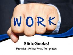 Work written on hand abstract powerpoint templates and powerpoint backgrounds 0911