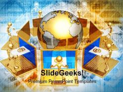 World email group internet powerpoint templates and powerpoint backgrounds 0811
