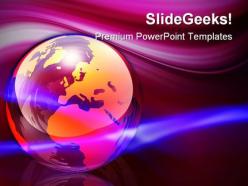 World energy globe powerpoint templates and powerpoint backgrounds 0211