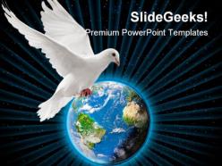 World peace globe powerpoint background and template 1210