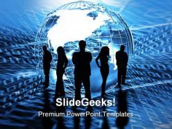 World trading global powerpoint background and template 1210