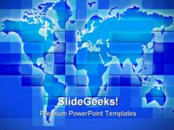 Worldmap business powerpoint templates and powerpoint backgrounds 0611