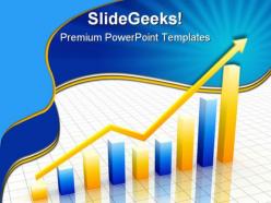 Yellow and blue graph business powerpoint templates and powerpoint backgrounds 0611