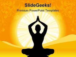 Yoga health powerpoint templates and powerpoint backgrounds 0611