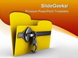 Zip folder computer powerpoint backgrounds and templates 0111