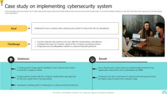 Q101 Changemakers Catalysts Organizational Case Study On Implementing Cybersecurity System CM SS V