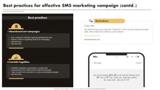 Q1027 SMS Marketing Techniques Best Practices For Effective SMS Marketing Campaign MKT SS V Multipurpose Attractive