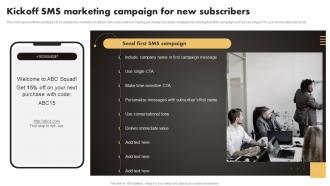 Q1044 Kickoff SMS Marketing Campaign For New Subscribers SMS Marketing Techniques To Build MKT SS V