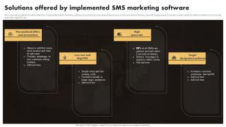 Q1047 Solutions Offered By Implemented SMS Marketing Software SMS Marketing Techniques To Build MKT SS V