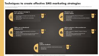 Q1050 Techniques To Create Effective SMS Marketing Strategies SMS Marketing Techniques To Build MKT SS V