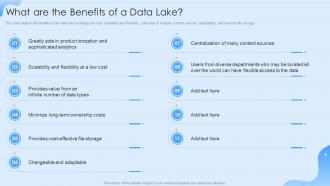 Q241 Data Lake Formation What Are The Benefits Of A Data Lake