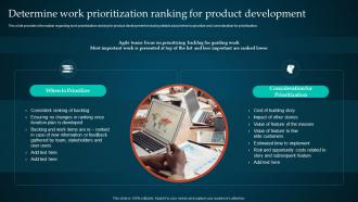 Q299 Managing Product Through Agile Playbook Determine Work Prioritization Ranking For Product