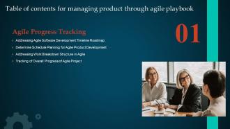 Q301 Table Of Contents For Managing Product Through Agile Playbook