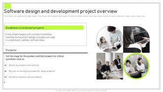 Q367 Playbook For Software Developer Software Design And Development Project Overview