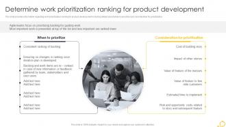 Q386 Determine Work Prioritization Ranking For Product Development Agile Techniques For IT Team