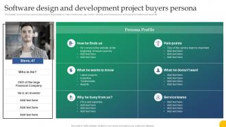 Q412 Software Design And Development Project Buyers Persona Design For Software A Playbook